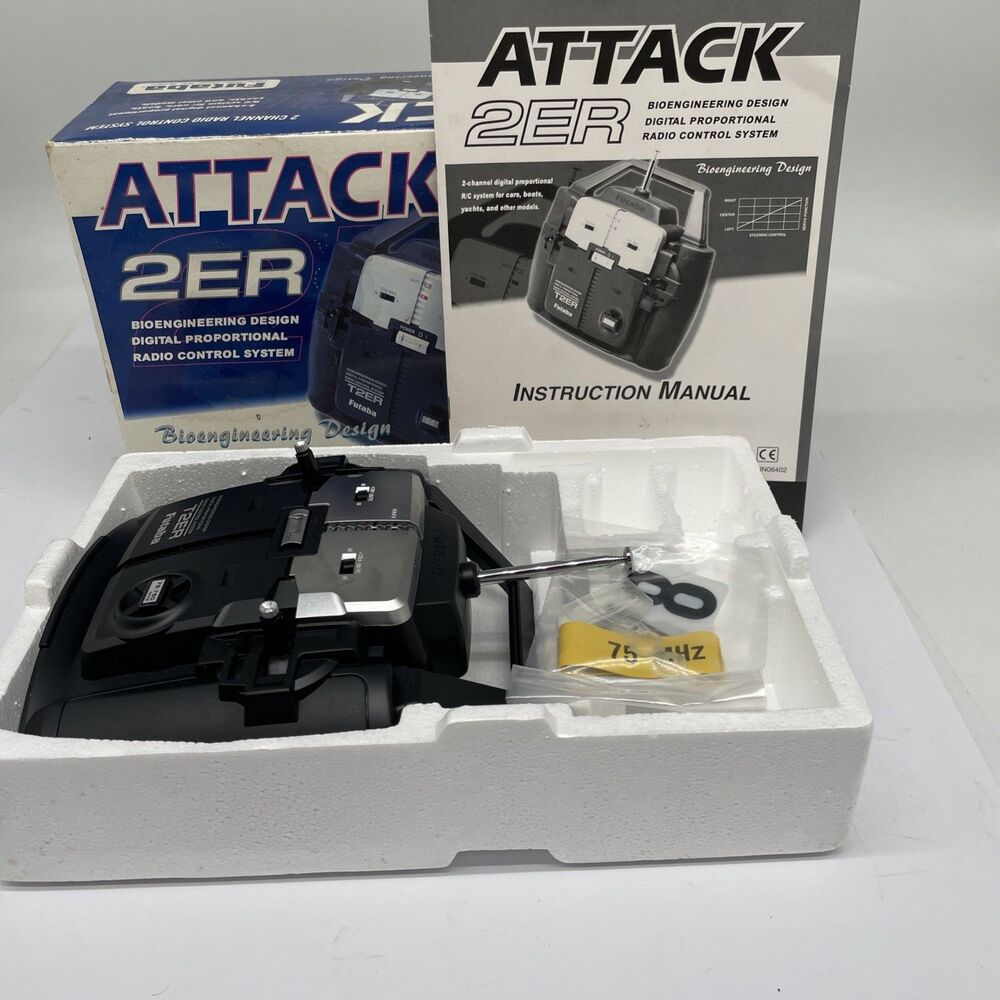 Vintage Futaba Attack 2ER 2-Channel Radio Control System *CONTROLLER ONLY
